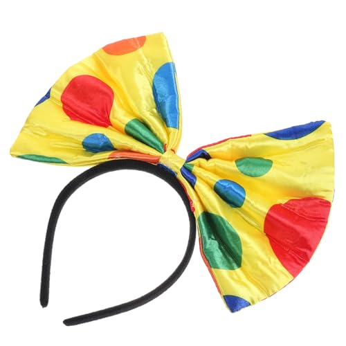 LABRIMP Clown Dots Haarreifen Mit Schleifenform Lustiges Kopfschmuck Accessoire Für Karneval Und Partys von LABRIMP