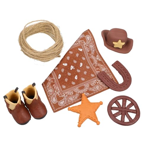 LABRIMP Cowboy Cake Toppers aus Leichtem Kunststoff in Hellbraun Western Party Deko für Geburtstag Babyparty Cowgirl Hut und Stiefel Tortendekoration Sichere Kuchen Deko für Western Themen LABRIMP Cowboy Cake Toppers aus Leichtem Kunststoff in Hellbraun Western Party Deko für Geburtstag Babyparty Cowgirl Hut und Stiefel Tortendekoration Sichere Kuchen Deko für Western Themen von LABRIMP