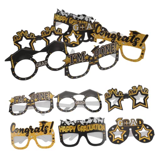 LABRIMP Dekorationszubehör für für Requisite Abschluss Sonnenbrille Dekorationen Brillen der Gradbrille Fotokabinen Brille Glitzer Abschlussfeier Partybrille Gradparty von LABRIMP