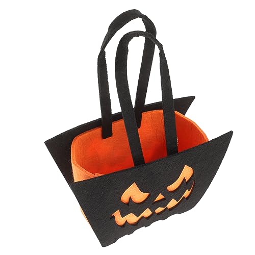 LABRIMP Halloween-süßigkeitsbeutel Massentragetaschen Halloween-handtasche Halloween-tags Für Goodie-bags Halloween-partygeschenke Party-leckerli-tasche Halloween-goodie-bags Vlies Black von LABRIMP