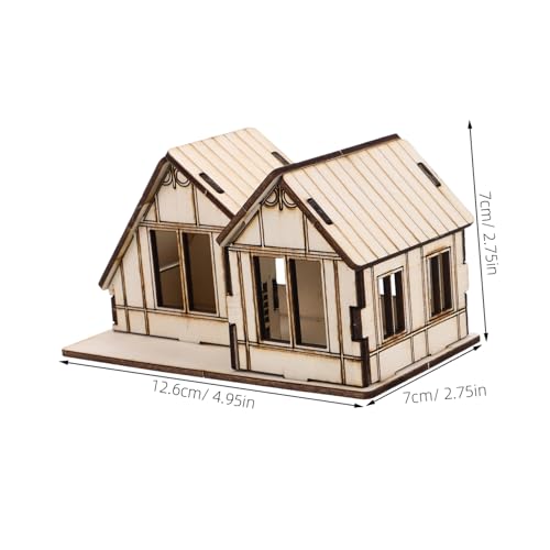 LABRIMP Holzmodell Bausatz Unfertige Miniaturhäuser Pädagogisches Bastelset für Präzise Holzpuzzle Detailreiche Sandkasten Deko Langlebiges DIY Kunsthandwerk für Partys und LABRIMP Holzmodell Bausatz Unfertige Miniaturhäuser Pädagogisches Bastelset für Präzise Holzpuzzle Detailreiche Sandkasten Deko Langlebiges DIY Kunsthandwerk für Partys und von LABRIMP