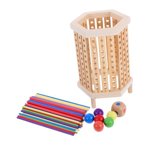 LABRIMP Montessori Holzspielzeug Bunte Stäbe Motorisches Geschick Lernspiel für Kleinkinder Familieninteraktion Tragbares Brettspiel Mathefarben und Räumlichem LABRIMP Montessori Holzspielzeug Bunte Stäbe Motorisches Geschick Lernspiel für Kleinkinder Familieninteraktion Tragbares Brettspiel Mathefarben und Räumlichem von LABRIMP