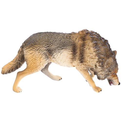 LABRIMP Realistische Wolf Figur aus Robustem Abs Wildtier Modell für Kognitive Naturgetreue Tierfigur Dekoration für Zuhause Garten Schreibtisch für Junge Mädchen LABRIMP Realistische Wolf Figur aus Robustem Abs Wildtier Modell für Kognitive Naturgetreue Tierfigur Dekoration für Zuhause Garten Schreibtisch für Junge Mädchen von LABRIMP