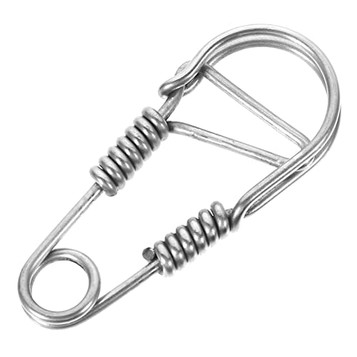 LABRIMP Schlüsselanhänger Rostfreier Karabiner Schlüsselkarabiner Verschlusskarabiner Für Schlüssel Schlüsselring-clips Kleiner Karabiner Für Schlüssel Autohaken Rostfreier Stahl Silver von LABRIMP