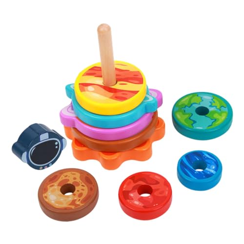 LABRIMP Stackbare Lernringe Stapelspielzeug für Kleinkinder Motorikförderndes Montessori Ab Monaten Farbenfrohes Kreativspiel Vorstellungskraft und Kognitiver Entwicklung LABRIMP Stackbare Lernringe Stapelspielzeug für Kleinkinder Motorikförderndes Montessori Ab Monaten Farbenfrohes Kreativspiel Vorstellungskraft und Kognitiver Entwicklung von LABRIMP