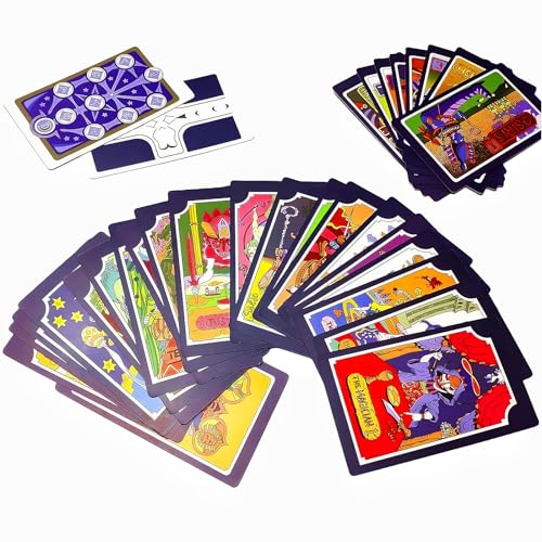 JoJo's Bizarre Adventure Tarot-Karten- 31 Pcs Anime Tarot Brettspiel Wahrsagerei Unterhaltung Party Brettspiel von LADAMI