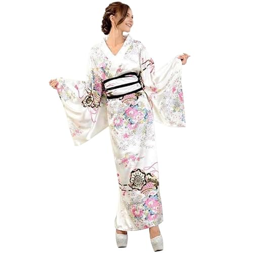 LAEMILIA Halloween-Kostüme für Erwachsene, Damen, japanischer Yukata-Kimono, Anime, Cosplay, Kostüm, traditionelles Festival-Outfit, orientalische Nachtwäsche, breite Ärmel, Robe, M-L LAEMILIA Halloween-Kostüme für Erwachsene, Damen, japanischer Yukata-Kimono, Anime, Cosplay, Kostüm, traditionelles Festival-Outfit, orientalische Nachtwäsche, breite Ärmel, Robe, M-L von LAEMILIA