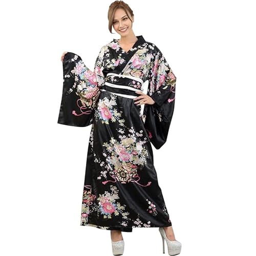 LAEMILIA Halloween-Kostüme für Erwachsene, Damen, japanischer Yukata-Kimono, Anime, Cosplay, Kostüm, traditionelles Festival-Outfit, orientalische Nachtwäsche, breite Ärmel, Robe, M-L LAEMILIA Halloween-Kostüme für Erwachsene, Damen, japanischer Yukata-Kimono, Anime, Cosplay, Kostüm, traditionelles Festival-Outfit, orientalische Nachtwäsche, breite Ärmel, Robe, M-L von LAEMILIA