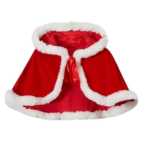 LAEMILIA Miss Santa Kostüm Erwachsene Frau Claus Outfit für Frauen Elf Dress Up Weiblicher Weihnachtsmannanzug Damen Xmas Verkleidung Weihnachten Kapuzenumhang Nikolausmütze Minikleid 3 Arten M-XL von LAEMILIA