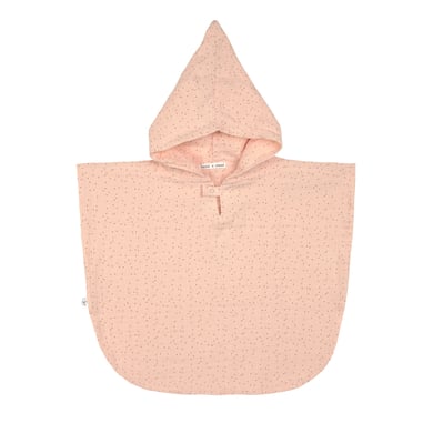 LÄSSIG Kinder Badeponcho Muslin Dots peach rose von LÄSSIG