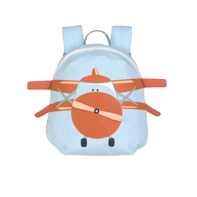 LÄSSIG Kindergartenrucksack Tiny Drivers - Propeller Flugzeug, Blau von LÄSSIG