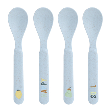 LÄSSIG Kinderlöffel Set 4-teilig, Happy Fruits Lemon von LÄSSIG