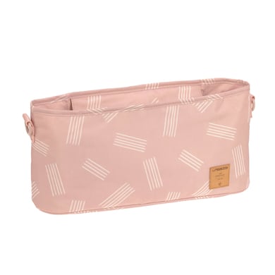 LÄSSIG Organizer für Kinderwagen Soft Stripes rose von LÄSSIG