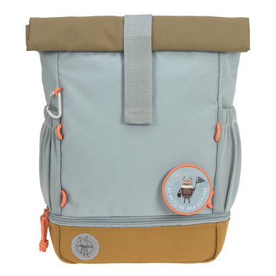 LÄSSIG Mini Rolltop Backpack, Nature light blue von LÄSSIG