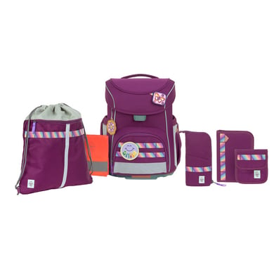 LÄSSIG Schulranzen-Set 6-tlg. Slim Unique lilac von LÄSSIG