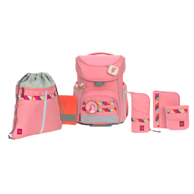 LÄSSIG Schulranzen-Set 6-tlg. Slim Unique pink von LÄSSIG