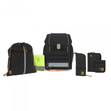 LÄSSIG Schulranzen-Set 7-tlg. Boxy Unique black von LÄSSIG