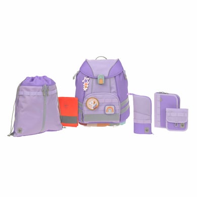 LÄSSIG Schulranzen-Set 7-tlg. Flexy Unique violet/lavender von LÄSSIG