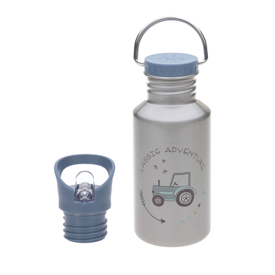 LÄSSIG Trinkflasche aus Edelstahl, Adventure Tractor 500 ml von LÄSSIG