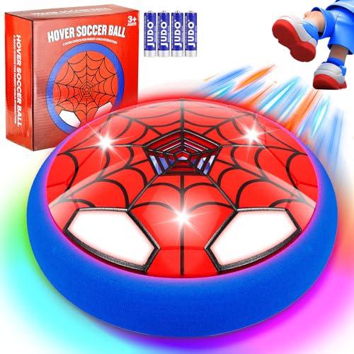 LAIBUY Fussball Kinder Spielzeug ab 3 Jahre Junge, Spider Air Power Fußball, LED Hover Ball Spiele,Indoor/Outdoor Fußball Geschenke für 3 4 5 6 7 8 9 10 11 12 Jungs Jungen Mädchen von LAIBUY