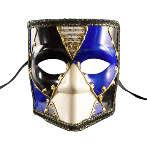 LALABTCD Maske Damen Herren,Gesichtsmaske Frauen MaskenkostüM Gesichtsmaske Halloween Maske Damen Herren Maske Retro Maskerade Masken für Karnevals Halloween Party von LALABTCD