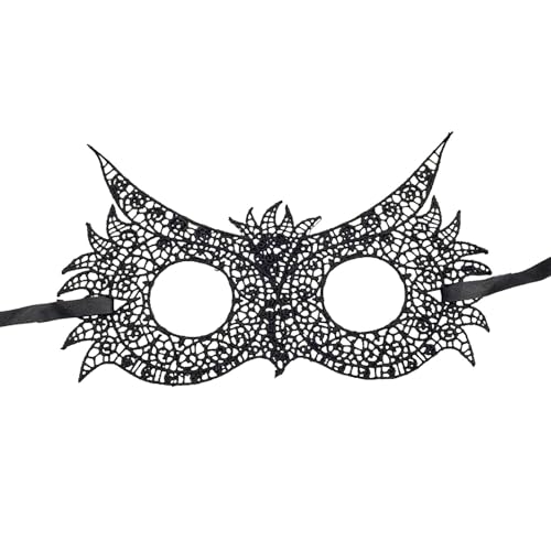 LALABTCD Maske Schwarz,Karneval Masken Vintage-Halloween-KostüM Karneval-Maske Weihnachten FüR KostüM Faschingsmasken für Halloween Karneval Abendkleid Tanz Ball Party von LALABTCD