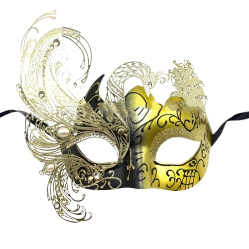 LALABTCD Maskerade-Maske FüR Herren,Maskerade Masken Karnevalsmaske Augenmaske Karneval-Maske Weihnachten FüR KostüM Masken Augenmaske für Halloween Karneval Party Cosplay von LALABTCD