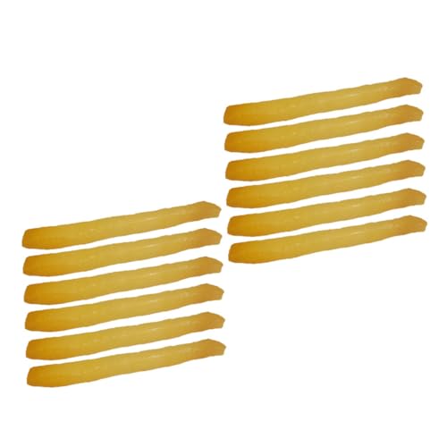 12St Simulation Pommes Frites simulierte Chips Spielzeugküchendekoration Fast-Food-Spielset Kinder Plastik Chips wohnungsdeko fritöz gefälschtes Pommes-Modell gefälschte Pommes PVC LALADEFIEE von LALADEFIEE