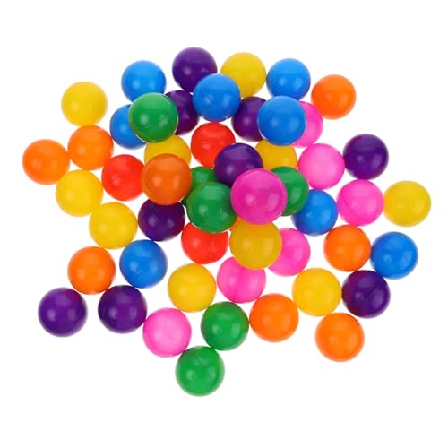 50 Stück -bobo-Ball Bruchsichere Spielbälle -spielbälle Bälle Der Ozeangrube Bälle Für Bällebad Spielplatz-Pool-dekor Bunte Bällebad-bälle Runde Meeresbälle Plastik LALADEFIEE von LALADEFIEE