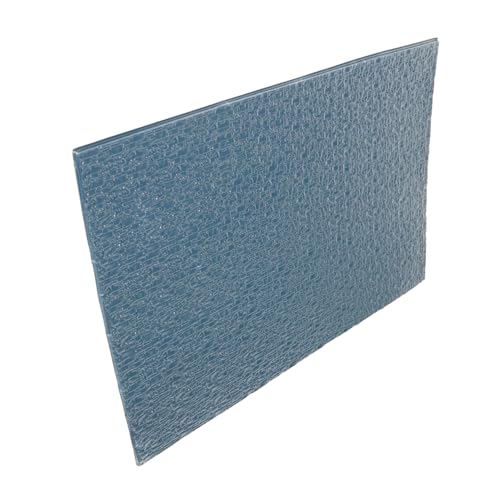 LALADEFIEE 1 Blatt Modellfliesen Tiny House Fliesenwand Minihaus Fliesenwand Miniatur-puppenhauszubehör Mini-Fliesen-wanddekorationen Puppenhaus-fliesenwand Puppenhaus-Accessoire Plastik Blue von LALADEFIEE