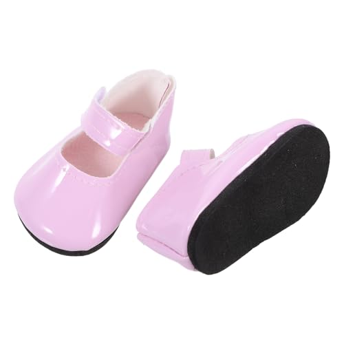 LALADEFIEE 1 Paar 18-Zoll-puppenschuhe Puppe Schuhe Dekor Miniatur-schuhmodelle Mini-schuhverzierungen Puppe Dekorative Schuhe Mini-Schuhe Spielzeug Miniatur-schuhverzierungen Rosa von LALADEFIEE