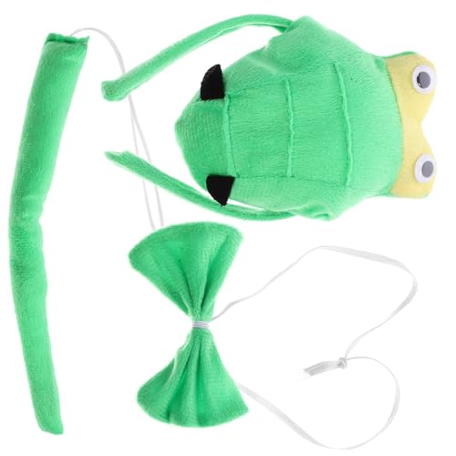 LALADEFIEE 1 Satz Dinosaurier-Anziehset dinosaurierkostüme für dino verkleidung dinosaur tail Dinosaurier-Stirnband Pelztierkostüm Tier-Stirnband Stoff Green von LALADEFIEE