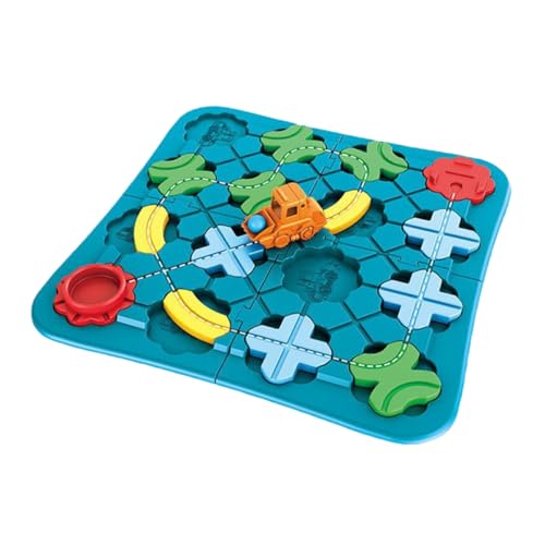 LALADEFIEE 1 Satz Gleisrätsel Für Kinder Rätsel Für Kleinkinder Von 2 Bis 4 Jahren Pädagogisches Spielzeug Für Kinder Jungenspielzeug Puzzle-Track Autos Verfolgen Auto-Puzzle Colorful Plastik von LALADEFIEE