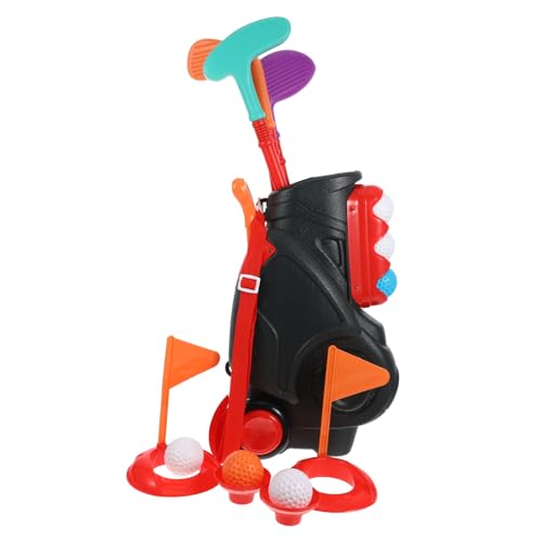 LALADEFIEE 1 Satz Golfspielzeug Für Kinder Golfschläger Aus Kunststoff Sportspielzeug Plastikgolfbälle Für Kinder Golfschläger Für Kinder Outdoor-Spielzeug Für Kinder Kindergolf Abs Black von LALADEFIEE