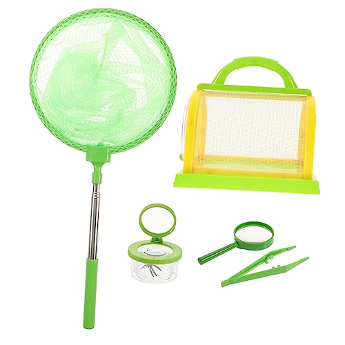 LALADEFIEE 1 Satz Insektenbeobachtungsset Tierkäfig Fangset für Kinder Outdoor-Spielzeug für Kinder forschungsset für Kinder Outdoor-Explorer-Kit für Kinder von 3 bis 5 Jahren Kinder Fangset von LALADEFIEE