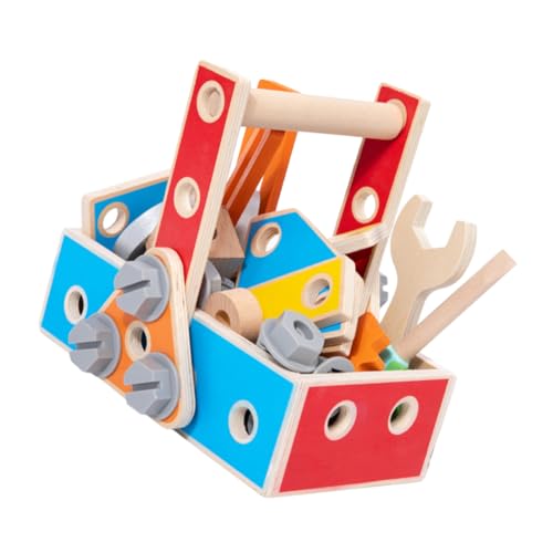 LALADEFIEE 1 Satz Lernspielzeug Kinderwerkzeug Zum Verschenken Kinder Versorgen Kinderwerkzeugspielzeug Kinderspielzeug Kinderhammer Spielzeug Aus Holz Kindergeschenk Colorful Hölzern von LALADEFIEE