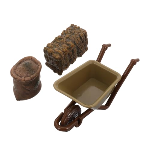 LALADEFIEE Realistisches Miniatur-Set Landschaftskarren Und Heu Für Sammler Und LALADEFIEE Realistisches Miniatur-Set Landschaftskarren Und Heu Für Sammler Und von LALADEFIEE