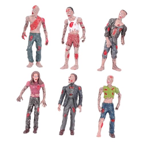 LALADEFIEE 1 Set Von Beweglichen Plastik Zombie Figuren Mini Walking Dead Für Sammler Und Halloween Dekoration Realistische Zombie Modelle Zum Und Ausstellen von LALADEFIEE