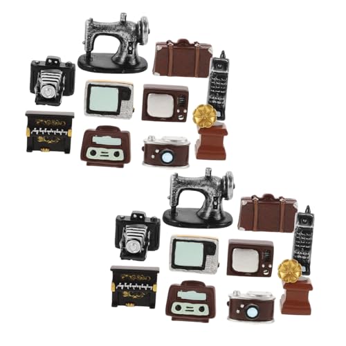 LALADEFIEE 1 Set DIY Zubehör Vintage Wohnkultur Antike Sammlerfigur Miniaturen Spielzeug Puppenhaus Zubehör Mini Tischmöbel Modell Schreibtisch Puppenmöbel Heimdekoration von LALADEFIEE