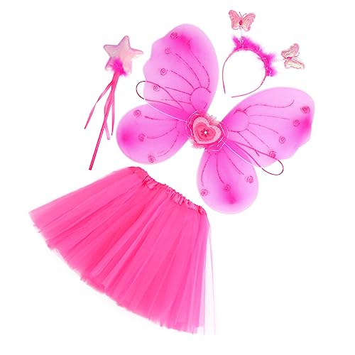 LALADEFIEE 1 Set Fairy Rock Performance Kleid Kostüm Für Mädchen Verkleidungszubehör Für Fasching Karneval Und Theateraufführungen von LALADEFIEE