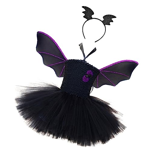 LALADEFIEE 1 Set Halloween Kinderkleidung Fledermausflügel Kostüm Für Kinder Perfekt Für Halloween Geburtstagsfeiern Und Karneval Ideal Für Kleine Fledermaus Fans Und Party Performance von LALADEFIEE