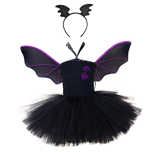 LALADEFIEE 1 Set Halloween Kinderkleidung Mit Fledermausflügeln Kostü Für Kinder Ideal Für Halloween Partys Karneval Und Cosplay Vielseitig Einsetzbar Für Kreative Verkleidungen von LALADEFIEE