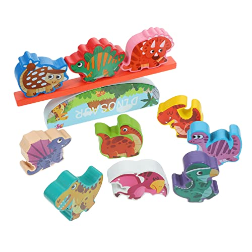 LALADEFIEE Dinosaurier Block Spielzeug Set Spielzeug Kinder 1 Set Stapelspielzeug Für Balance Mit Dinosauriern Pädagogisches Für Interaktive Eltern Kind Spiele Stapeltiere Für Kreatives Lernen von LALADEFIEE