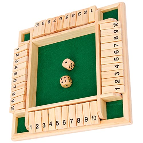 LALADEFIEE 1 Set Holz Zahlenwürfelspiel Lustiges Party Holzbrettspiel Modernes Tisch Brettspiel Für Familie Und Freunde Spiel Requisite Aus Holz von LALADEFIEE