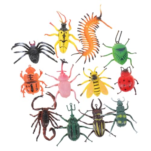 LALADEFIEE Set Aus 10 Insektenfiguren Realistische Insektenmodelle Für Lernspielzeug Aus Für Naturentdecker Ideal Als Zu Weihnachten Oder Geburtstagsfeiern von LALADEFIEE