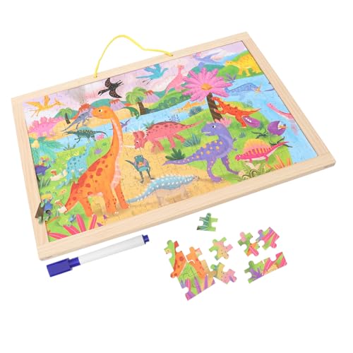 LALADEFIEE 1 Set Lernspielzeug Für Kleinkinder Zeichenpuzzle Brett Montessori Tierpuzzle Vorschul Lernaktivitäten Kinderentwicklungsspielzeug Tierform Puzzles Puzzle von LALADEFIEE