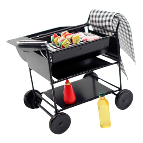 LALADEFIEE 1 Set Puppenhaus Miniatur Grill Puppenhaus Zubehör Für Kreative Spielwelten Mini Grill Im Detail Ideal Für Puppenhaus Szenarien Und Rollenspiele von LALADEFIEE