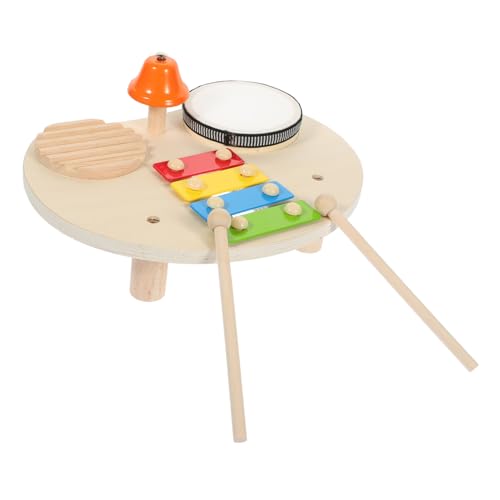 LALADEFIEE 1 Set Schlaginstrument Musikinstrument Spielzeug Vorschultrommel Spielzeug Kinder Xylophon Trommelspielzeug Percussion Musikinstrumente Musikspielzeug Lernspielzeug Glocken Aus von LALADEFIEE