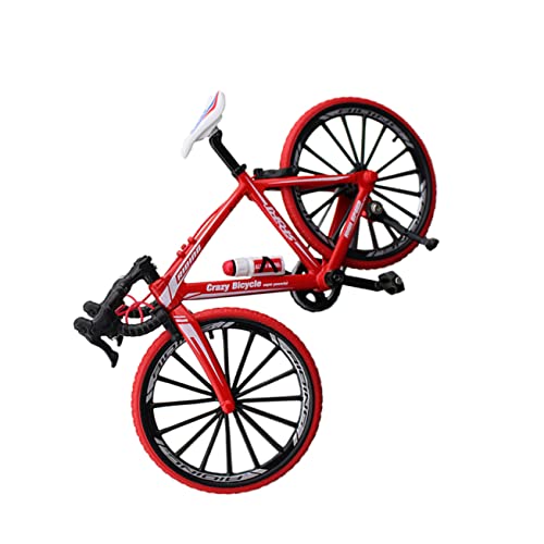 LALADEFIEE 10 Mini Simulationsspielzeug Aus Mit Geschwungenem Roten Griff Ideal Fahrrad Spielzeug Oder Finger Mountainbike Modell Für Kinder Und Sammler von LALADEFIEE