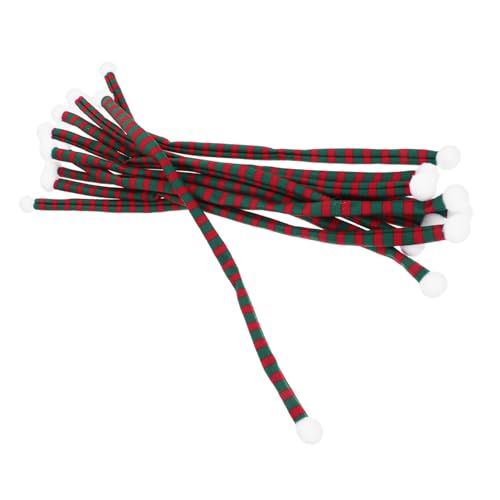LALADEFIEE 10 Stück Mini Weihnachts-schals aus Weichem Rot-grün Gestreift Vielseitiges DIY Weihnachtsdeko-Accessoire für Puppen Weinflaschen Süßigkeitengläser und Kleine Objekte LALADEFIEE 10 Stück Mini Weihnachts-schals aus Weichem Rot-grün Gestreift Vielseitiges DIY Weihnachtsdeko-Accessoire für Puppen Weinflaschen Süßigkeitengläser und Kleine Objekte von LALADEFIEE